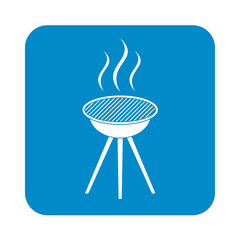Barbecue grill icon. Vector illustration