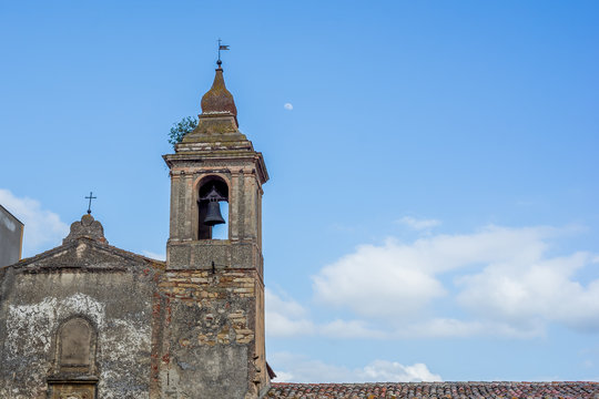 The belfry of old church at Castelbuono