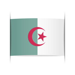 Flag of Algeria. Element for infographics.