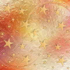 Naklejka premium Abstract vintage paper background with swirls and geometric figures