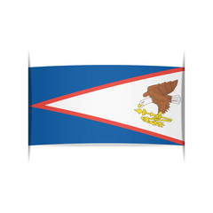Flag of American Samoa. Element for infographics.