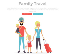 Happy Family Trip Traveling