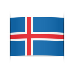 Obraz premium Flag of Iceland.