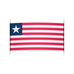 Flag of Liberia. Element for infographics.