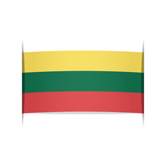 Flag of Lithuania. Element for infographics.