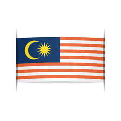 Flag of Malaysia. Element for infographics.