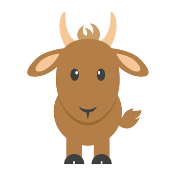 cartoon goat vector