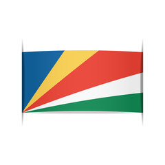 Flag of Seychelles. Element for infographics.