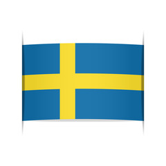 Flag of Sweden. Element for infographics.