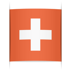 Obraz premium Flag of Switzerland. Element for infographics.