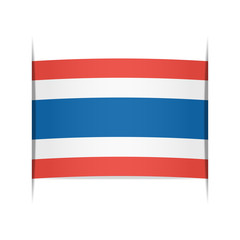 Flag of Thailand. Element for infographics.