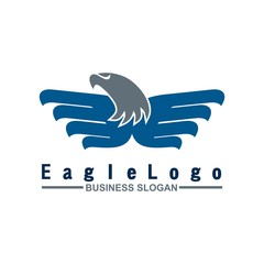 Symbol logo animals bird eagle icon design