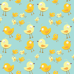 Pastel Bird Pattern.