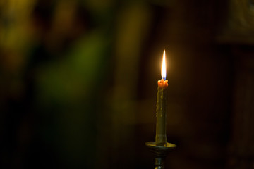 Candle in the church