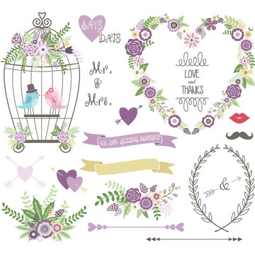 Wedding Floral, love Bird,Laurels,Wedding invitation collections