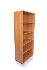 Office cabinet shelf isolated on white background