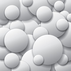 Vector circles, minimal objects, abstract vector design composition
