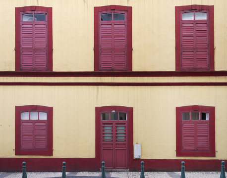 Portuguese Colonial Architecture In Macau, China