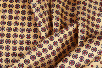 Fabric with a small figure