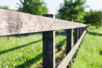 Naklejka premium Old fence fragment