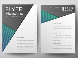 Modern flyers brochure / annual report /design templates in size a4