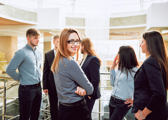 Obraz premium Business woman in the office