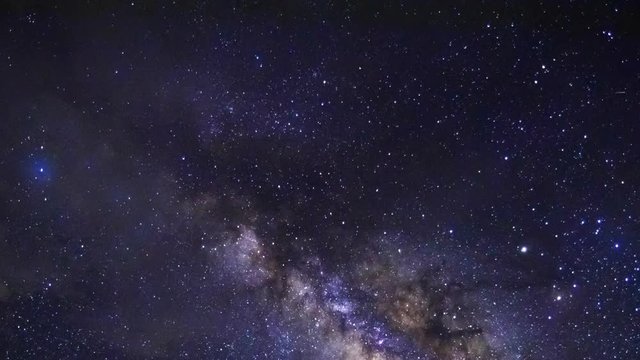 Time Lapse of the stars and milky way