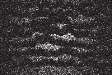 Vector dotted texture. Abstract dotwork engraving stippling background