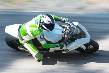 Foto auf Acrylglas Dynamic motorbike racing © sergio37_120