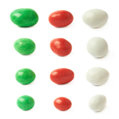 Chocolate peanut candy isolated