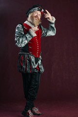 portrait of a man from the Middle Ages