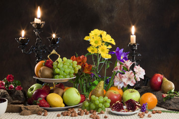 fruits and flowers