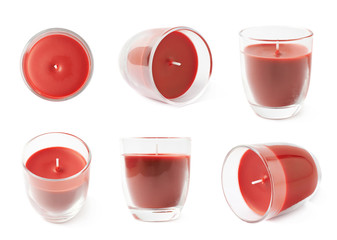 New red candle isolated