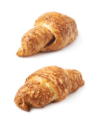 Cheese croissant isolated
