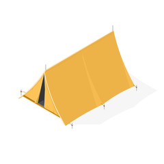 Isometric vector illustration of a camping tent - Tent Icon.
Camping Tent.