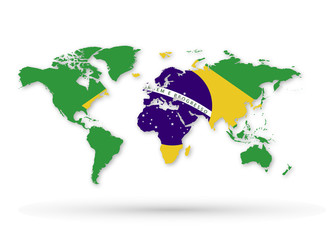 brasile, mondo, bandiere, europa, lingue