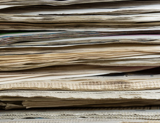 Pile of newspapers