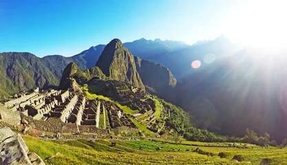 Verdunkelungsrollo ohne bohren Machu Picchu Nur Machu Picchu in der Sonne