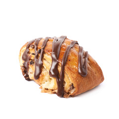 Roll bun pastry isolated
