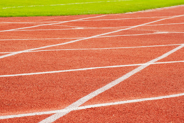 Fototapeta premium Running track in stadium