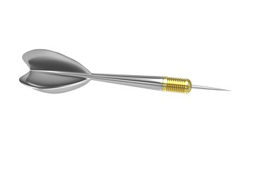 dart isolated on white. 3d rendering.