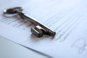 Old key on a contract