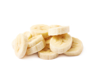 Banana slice isolated