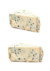 Blue roquefort cheese isolated