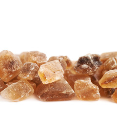 Line of brown rock sugar