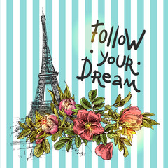 Poster follow your dream.