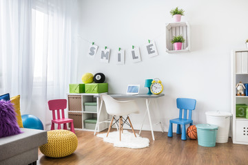 Interior of child room