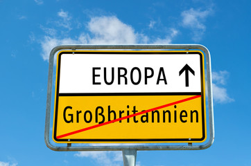 Ortstafel Europa/Großbritannien