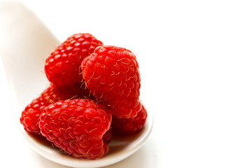 Sweet and fresh raspberries