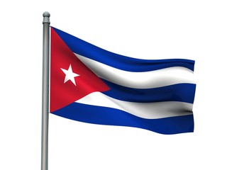 Nation flag on white background 3d rendering